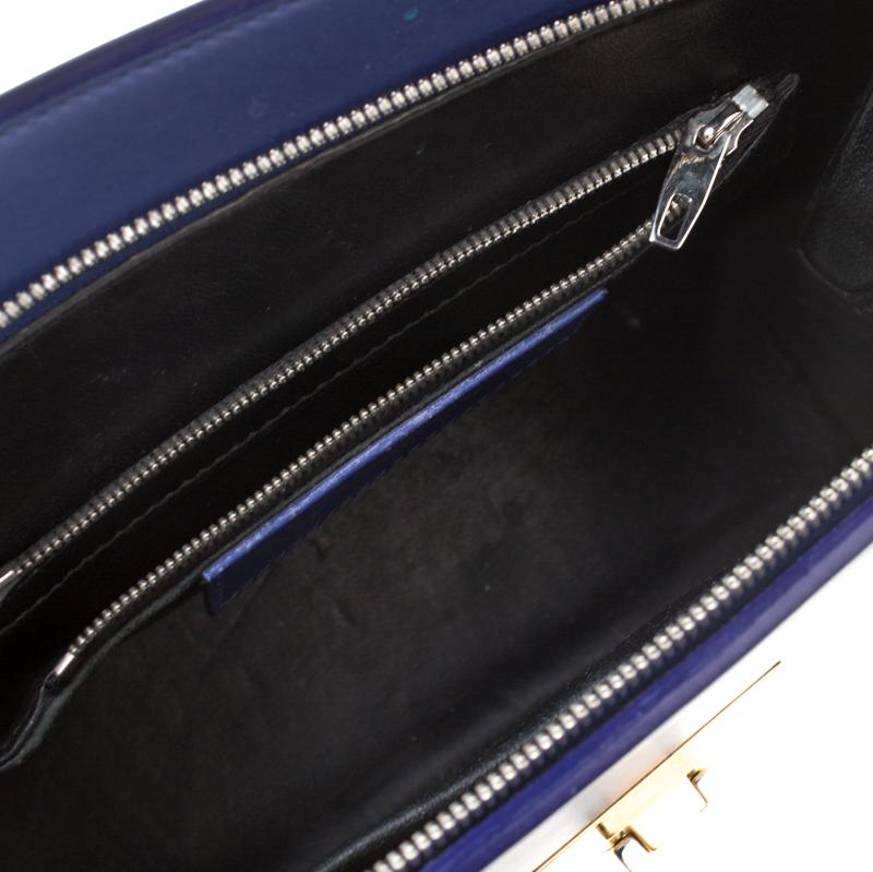 Balenciaga Violet Leather Le Dix Cartable Top Handle Bag 1