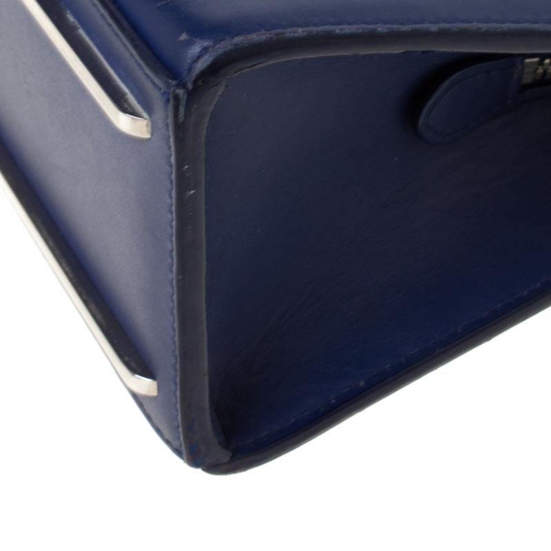 Balenciaga Violet Leather Le Dix Cartable Top Handle Bag 4