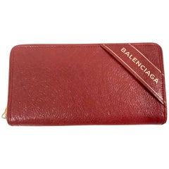 Balenciaga Wallet in Red Leather 2017