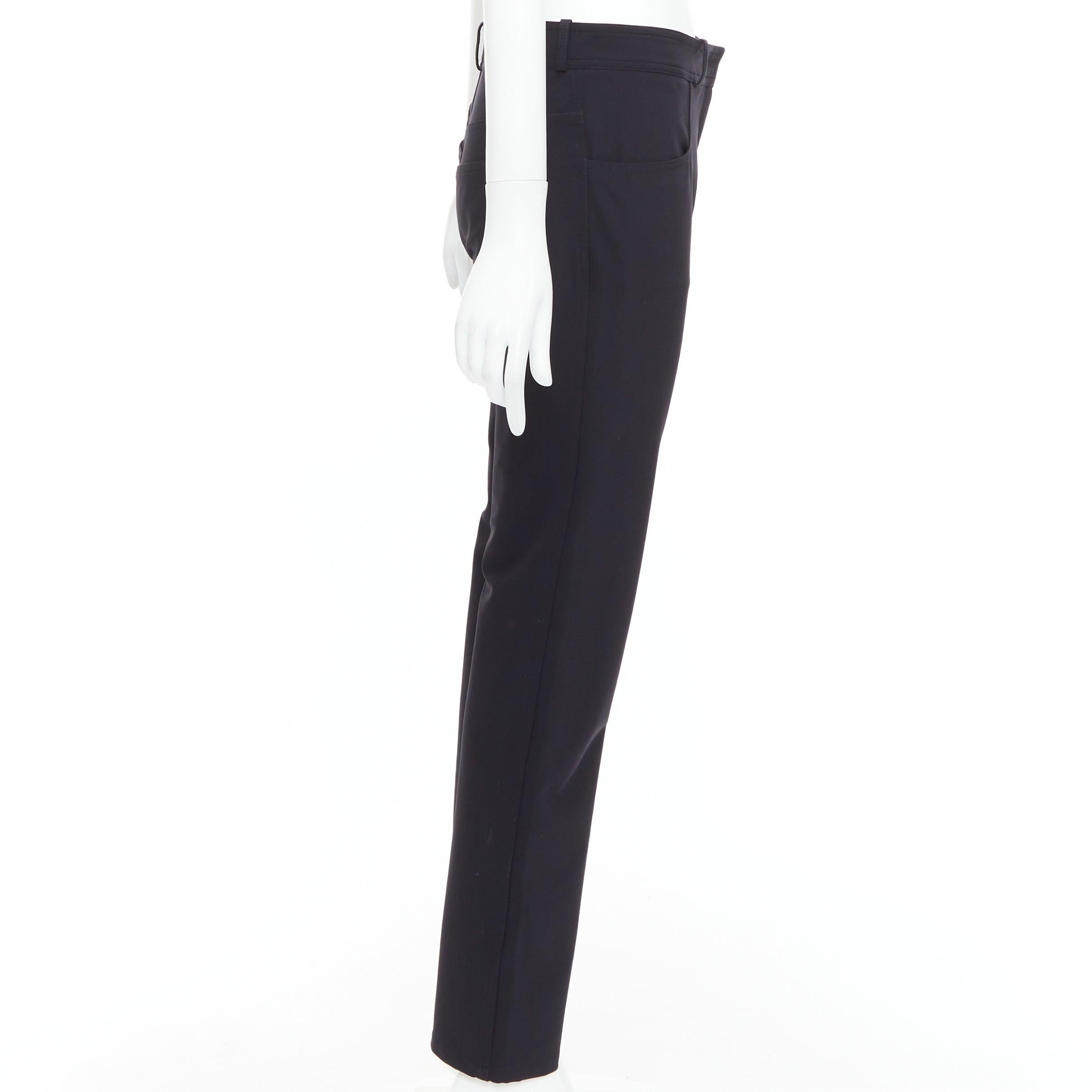 BALENCIAGA Wang black square pockets straight mid trousers FR38 M en Excelente estado para la venta en Hong Kong, NT