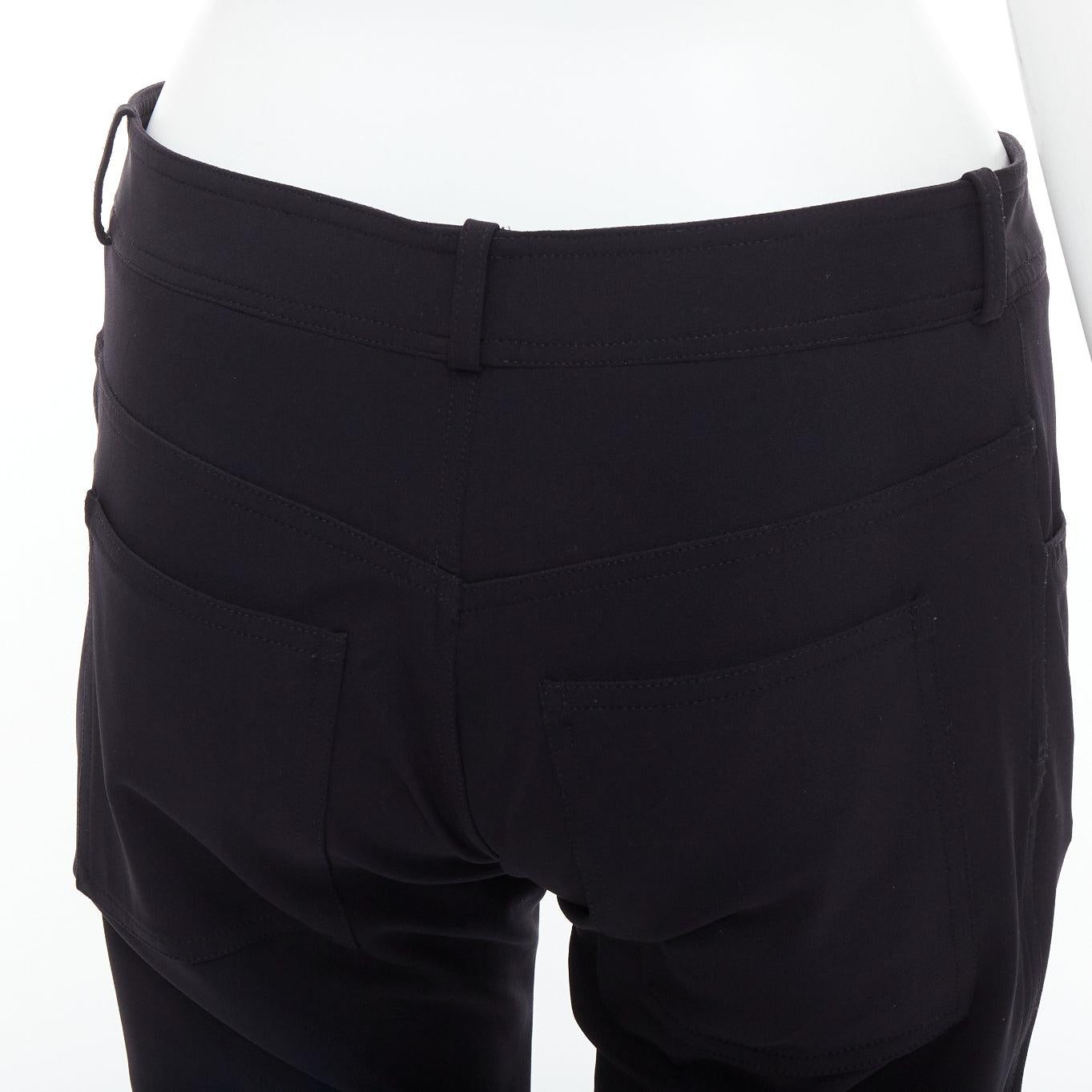 BALENCIAGA Wang black square pockets straight mid trousers FR38 M en venta 2