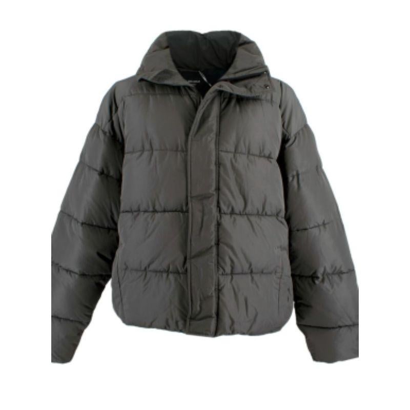 Balenciaga Wardrobe Grey BB Puffer Jacket