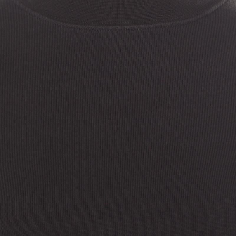 Balenciaga Washed Black Jersey Cutout Knotted Front Detail T-Shirt S 3