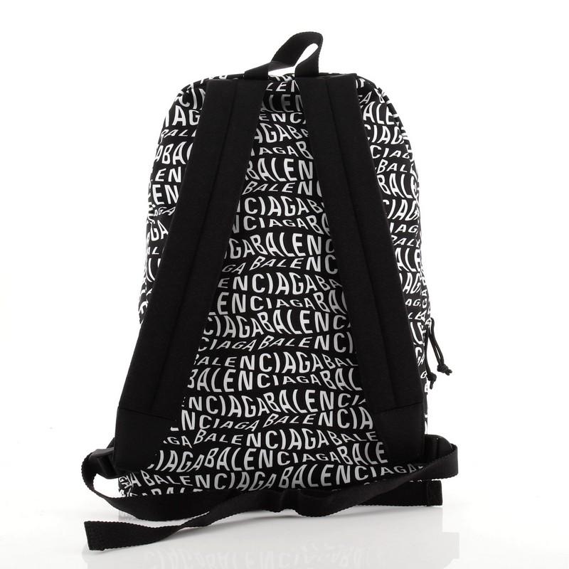 Balenciaga Wheel Backpack Printed Nylon Medium In Good Condition In NY, NY
