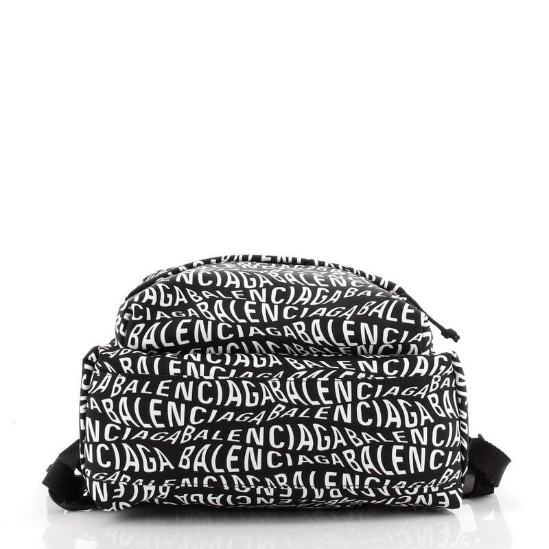 Women's or Men's Balenciaga Wheel Backpack Printed Nylon Medium