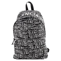 Balenciaga Wheel Backpack Printed Nylon Medium