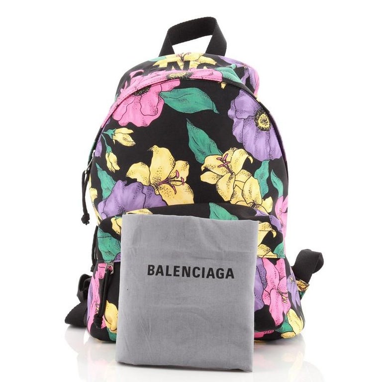 Balenciaga Wheel Backpack Printed Nylon Small at 1stDibs