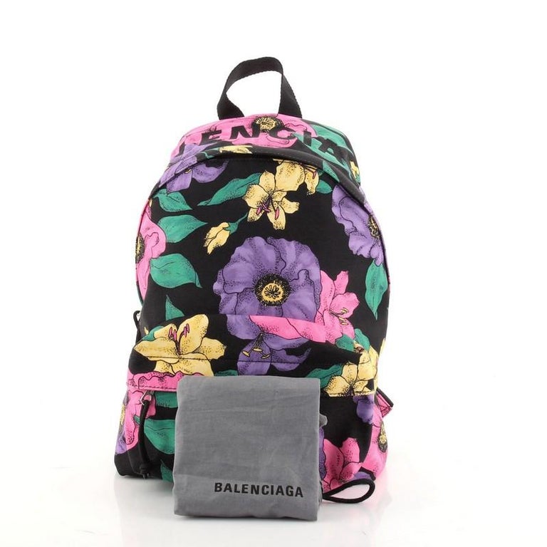 Balenciaga Wheel Backpack Printed Nylon Small at 1stDibs