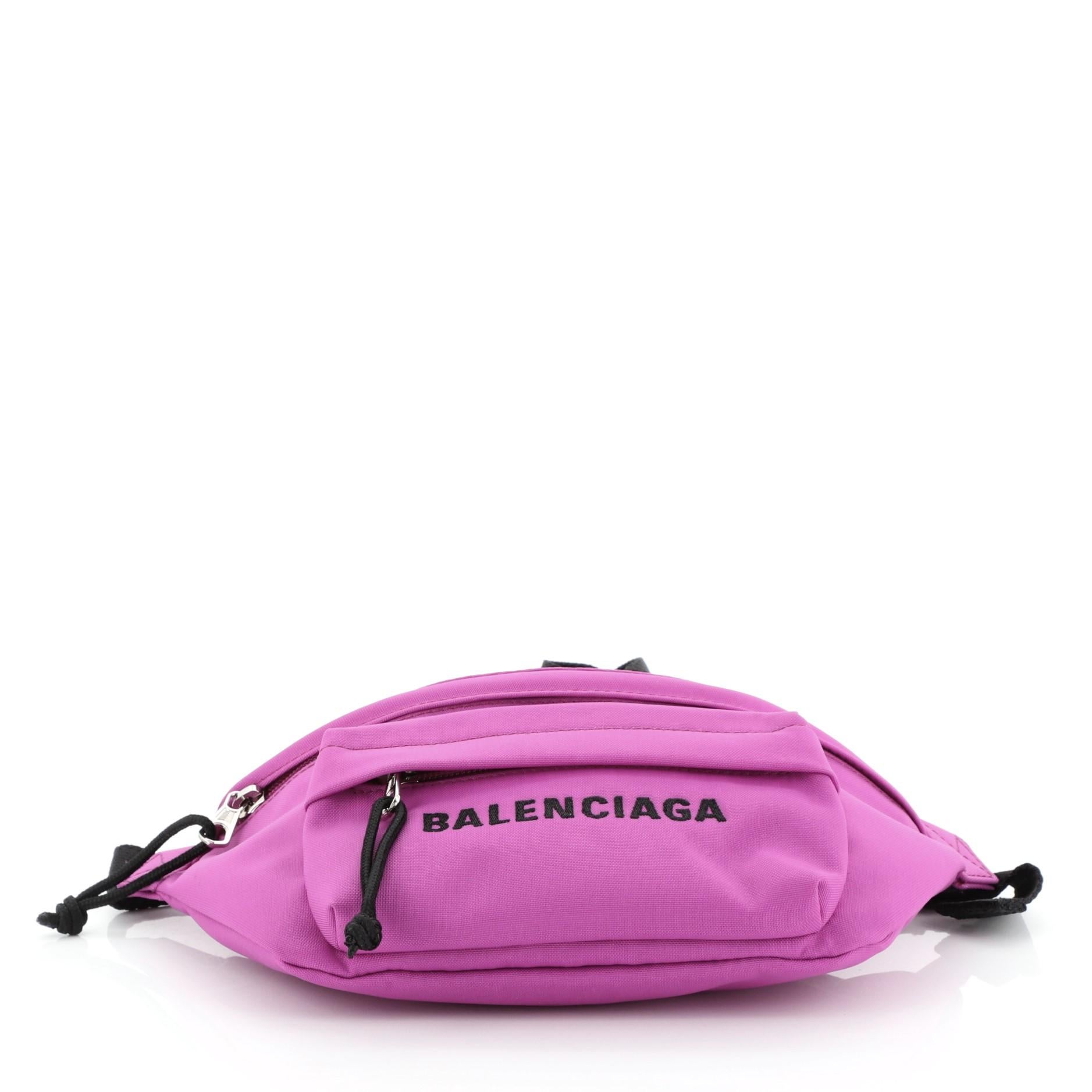 Women's or Men's Balenciaga Wheel Belt Bag Nylon