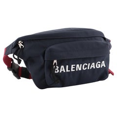 Balenciaga Wheel Belt Bag Nylon Small   Gray        49943MSC