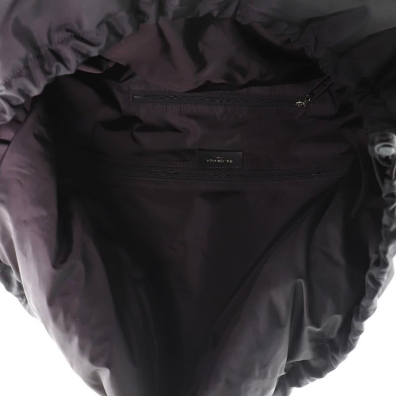 Black Balenciaga Wheel Duffle Bag Nylon Small