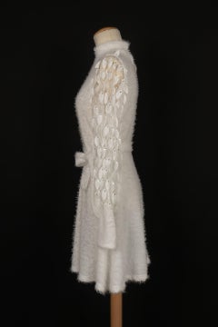 Balenciaga White Cotton Dress Size M