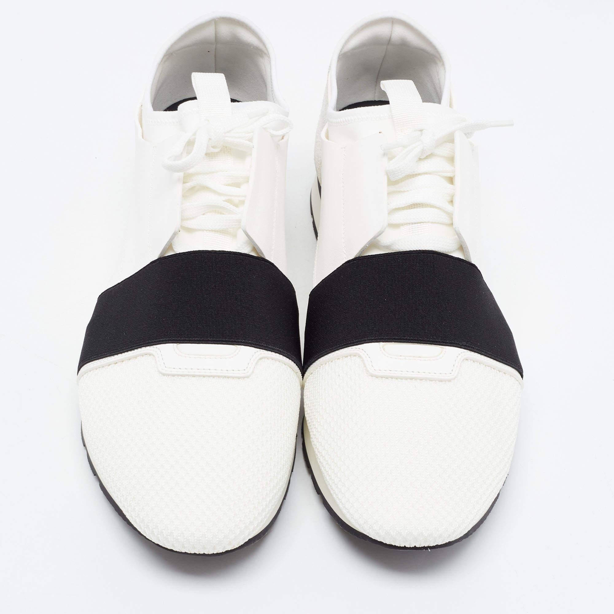 Coming in a classic silhouette, these designer sneakers are a seamless combination of luxury, comfort, and style. These Balenciaga sneakers are designed with signature details and comfortable insoles.

Includes
Original Dustbag, Original Box, Info