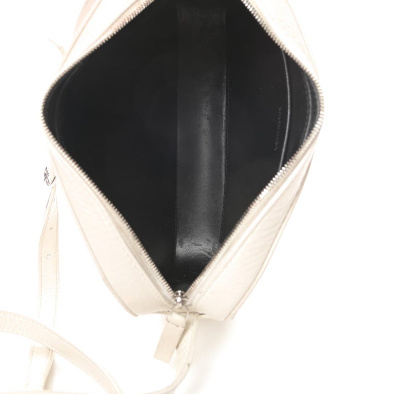Balenciaga White Leather Everyday Camera Bag Small (552370) For Sale at 1stDibs
