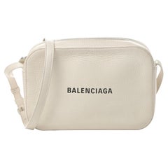 Balenciaga White Leather Everyday Camera Bag Small (552370)