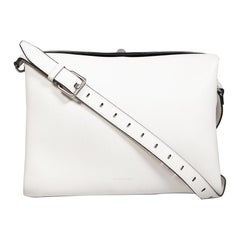 Balenciaga Medium Umhängetasche aus weißem Leder