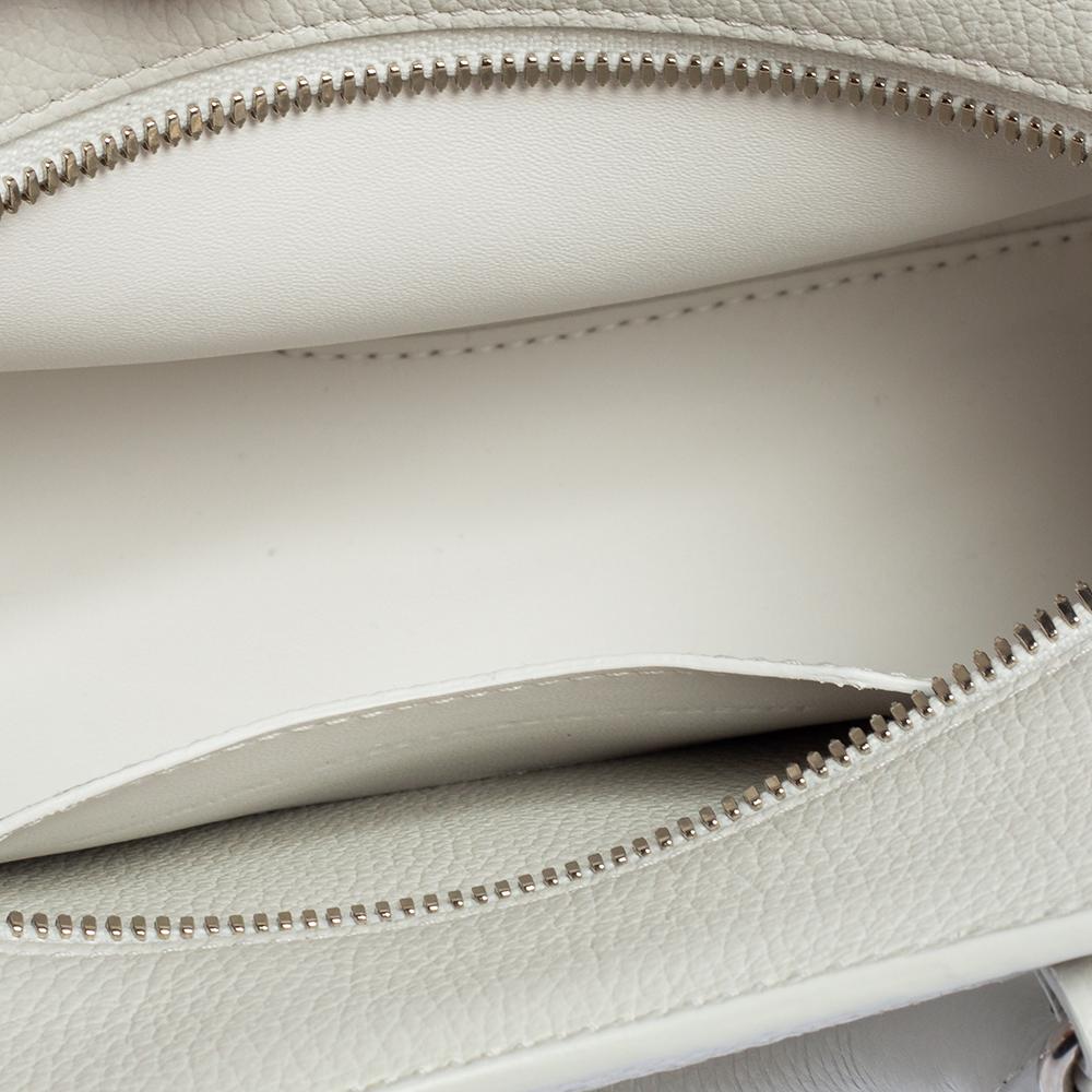 Balenciaga White Leather Mini Neo Classic Tote 5