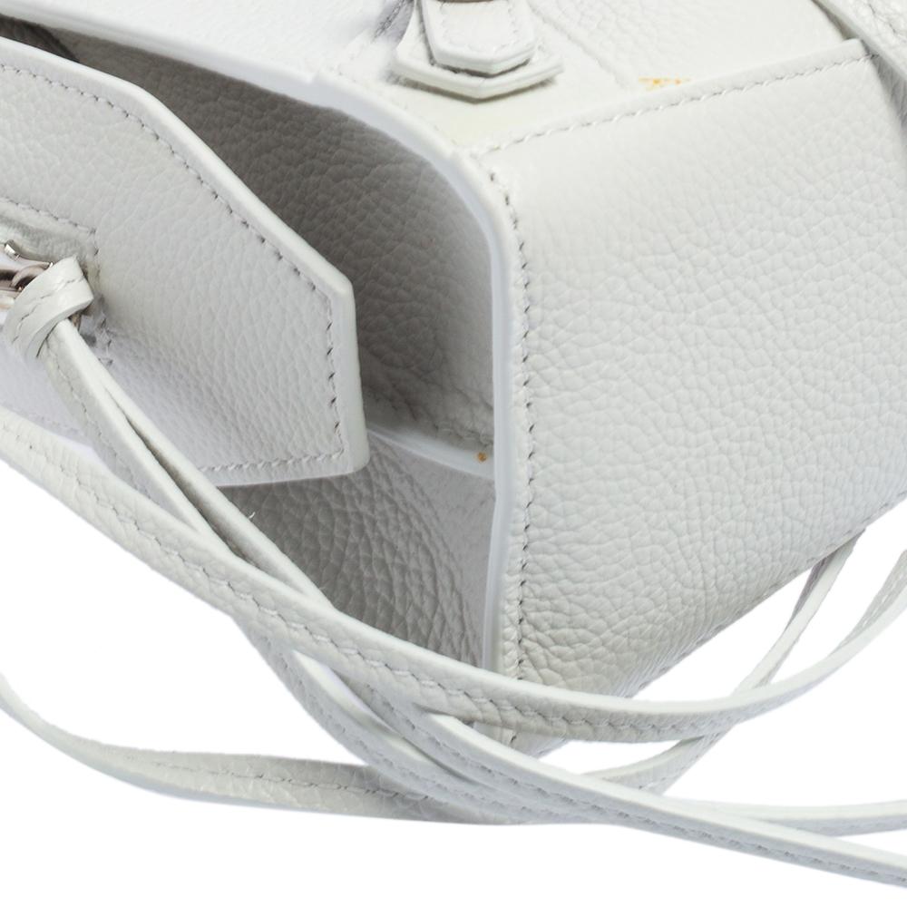 Women's Balenciaga White Leather Mini Neo Classic Tote