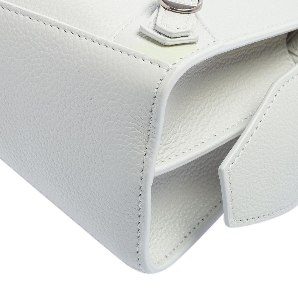 Balenciaga White Leather Mini Neo Classic Tote 1