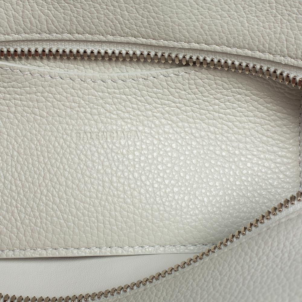 Balenciaga White Leather Mini Neo Classic Tote 2