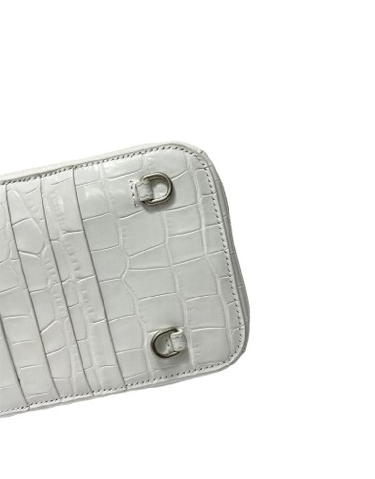 Balenciaga White Leather Mini Shoulder Bag In New Condition In Torre Del Greco, IT