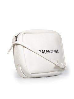 Balenciaga White Leather XS Camera Bag