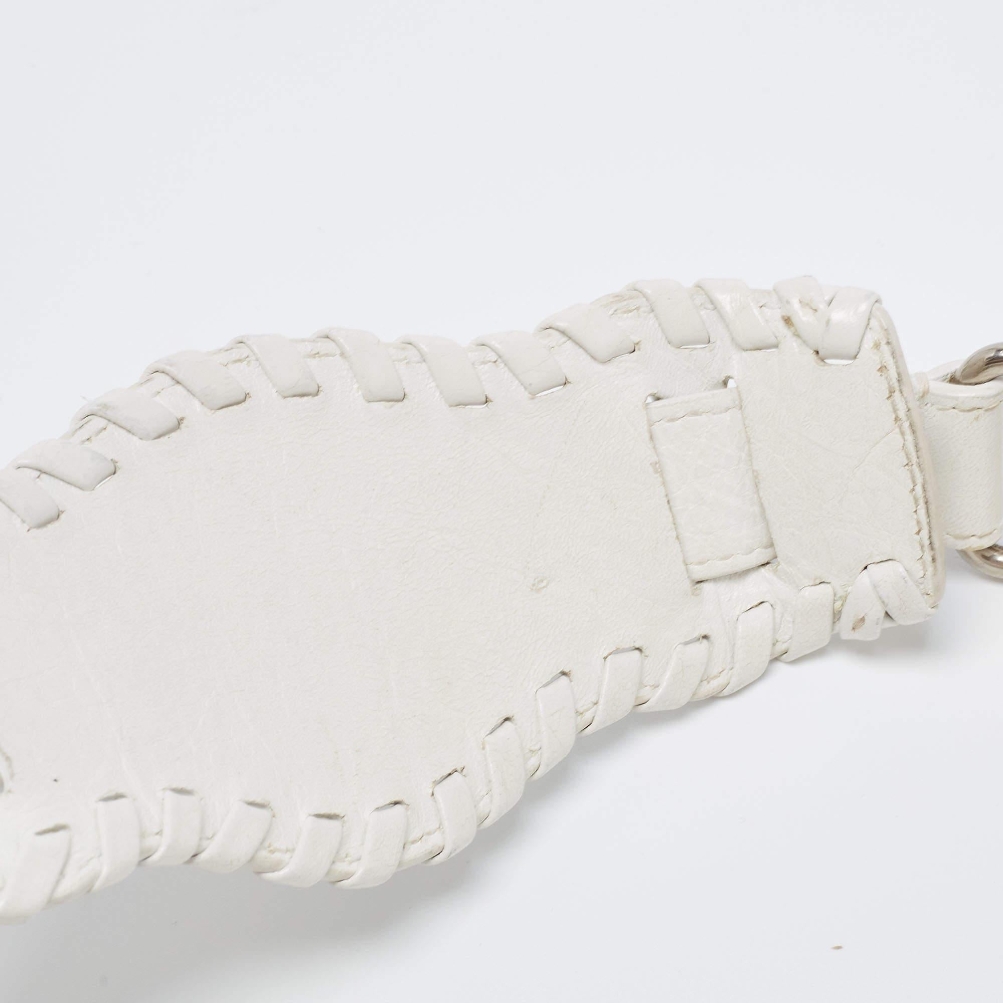 Balenciaga White Leather XS Le Cagole Shoulder Bag 6