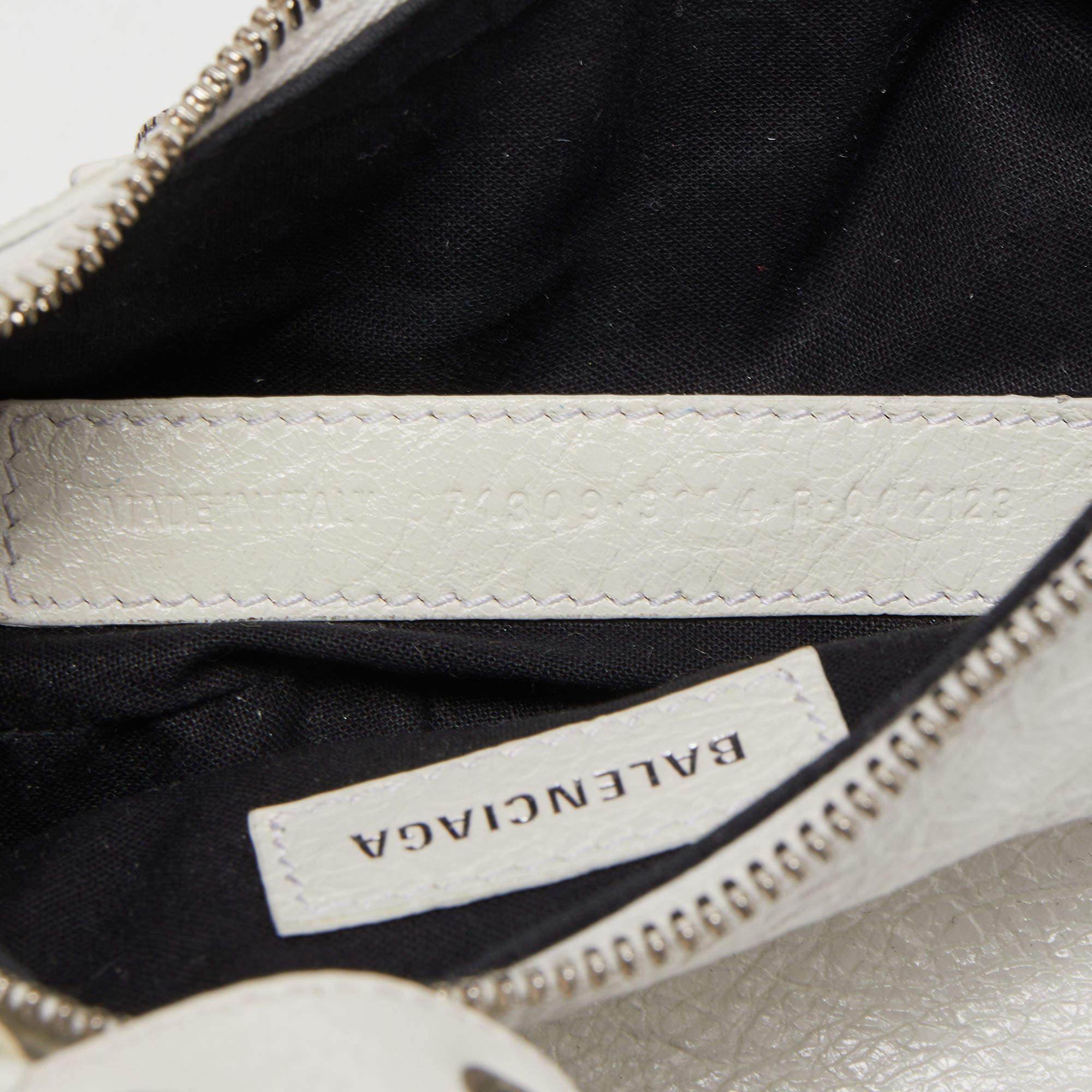 Balenciaga White Leather XS Le Cagole Shoulder Bag 2
