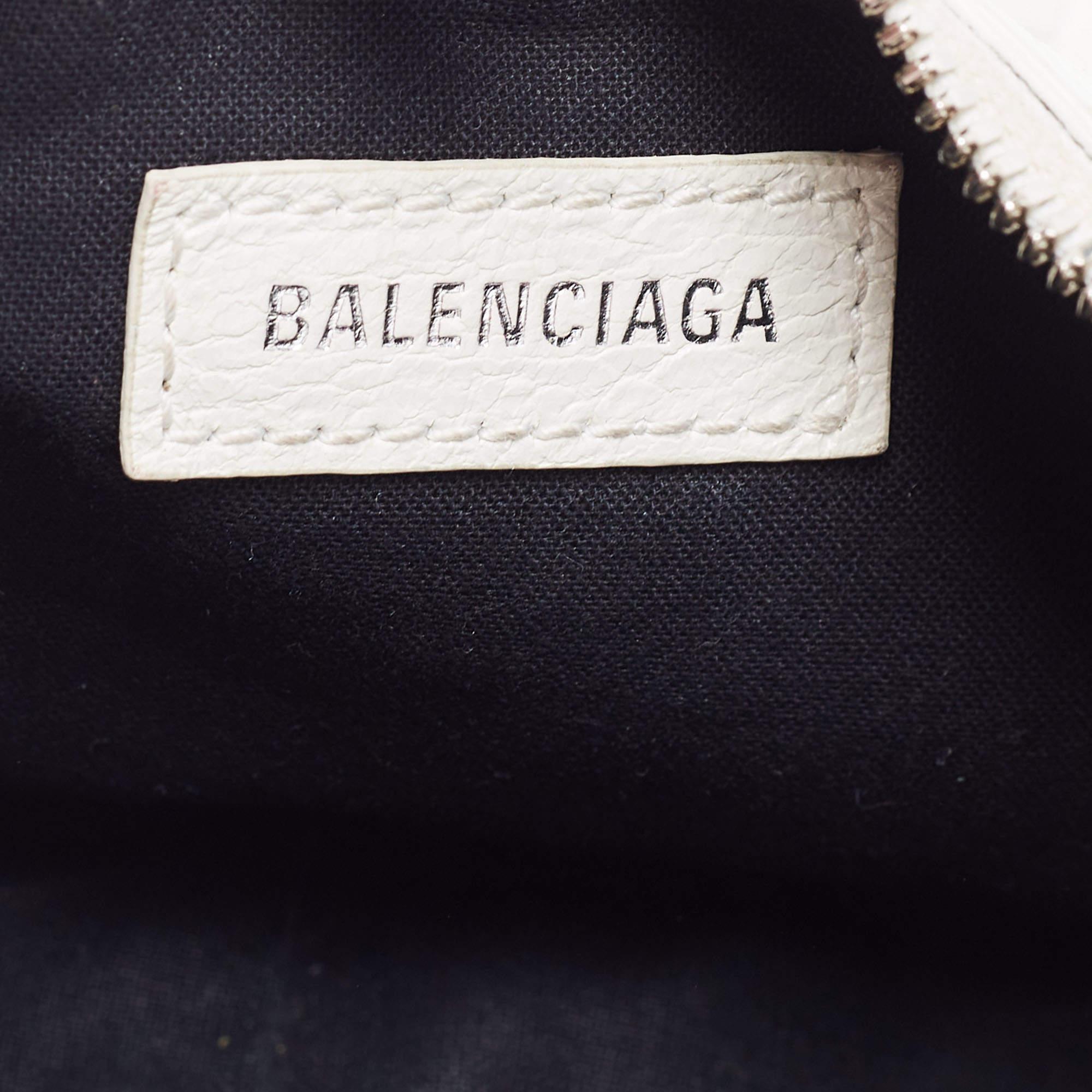 Balenciaga White Leather XS Le Cagole Shoulder Bag 3