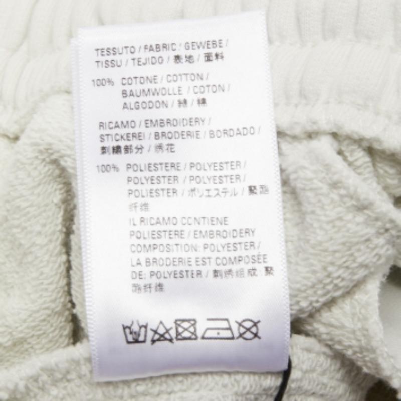 Men's Balenciaga White Logo Embroidered Cotton Shorts S For Sale