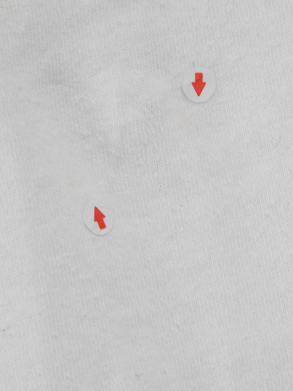 Balenciaga haut brodé de logo blanc, taille S en vente 1