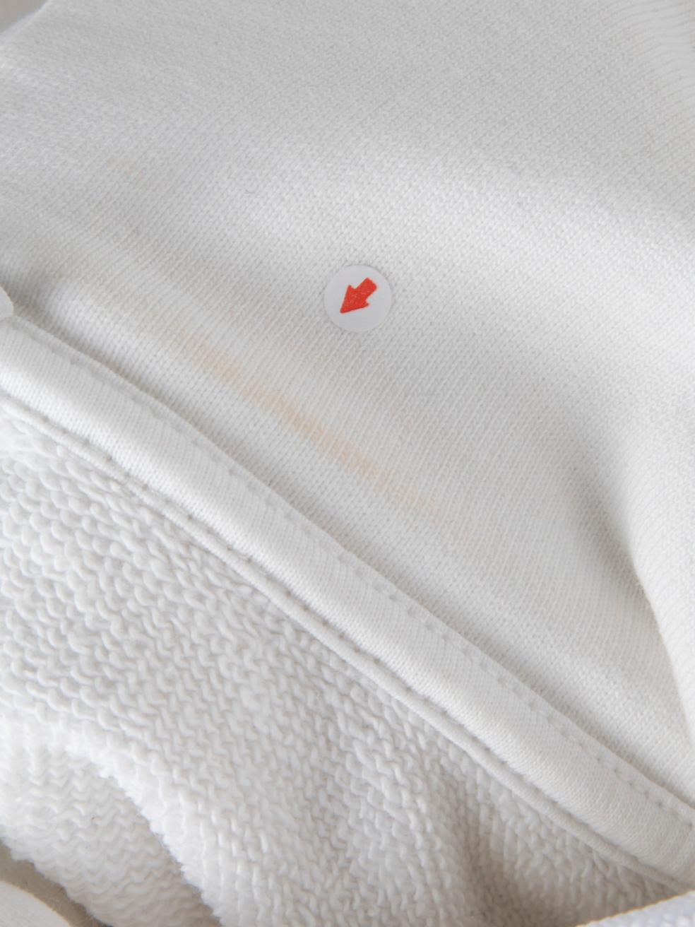 Balenciaga, felpa con cappuccio con stampa logo bianca, taglia M. In condizioni buone in vendita a London, GB