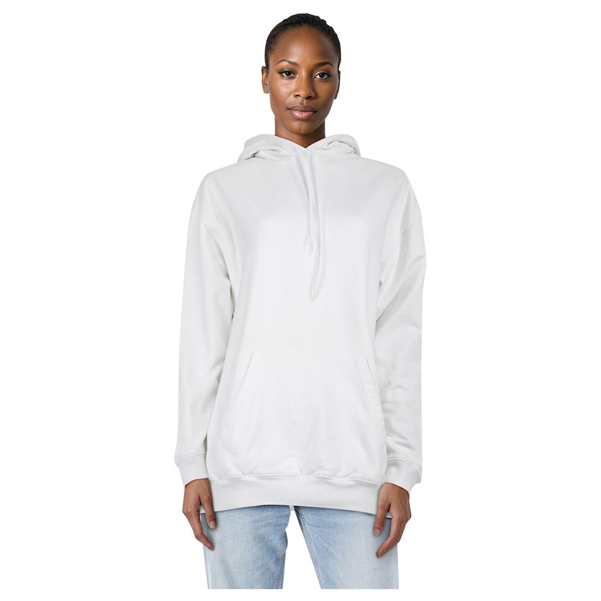 Balenciaga White Logo Print Hoodie Size M