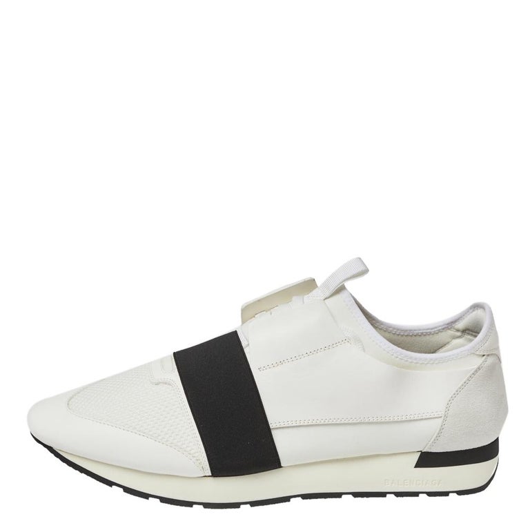 Balenciaga White Mesh And Leather Race Runner Low Top Sneakers Size 46 at  1stDibs | race runner balenciaga, balenciaga race runner, balenciaga runner  sneakers