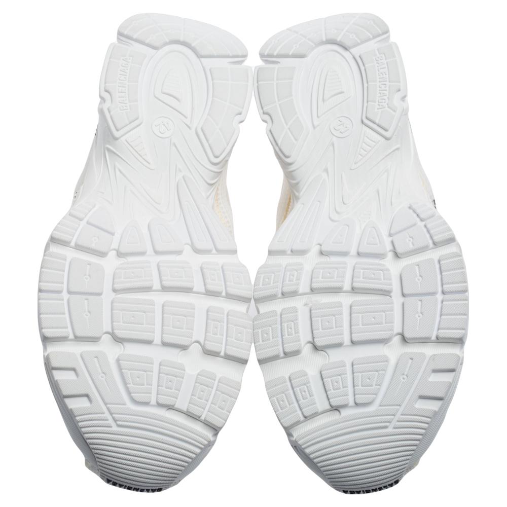 Gray Balenciaga White Mesh Phantom Low-Top Sneakers Size 42