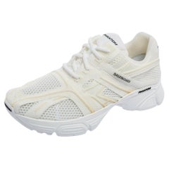 Balenciaga Phantom Low-Top Sneakers aus weißem Mesh, Größe 42