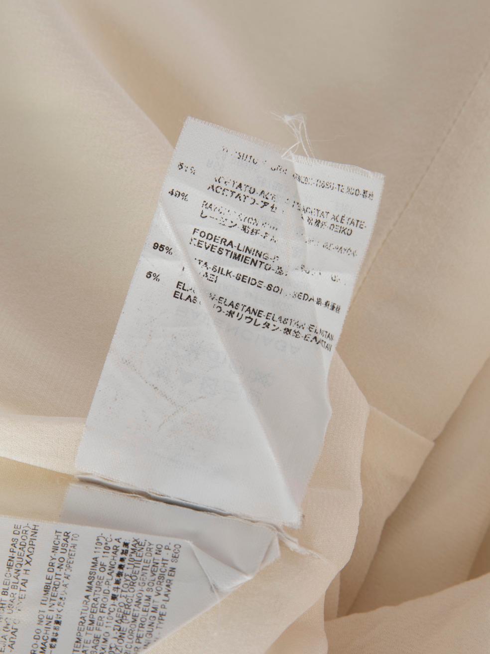Balenciaga White Plunge Neck Sleeveless Dress Size XS For Sale 5