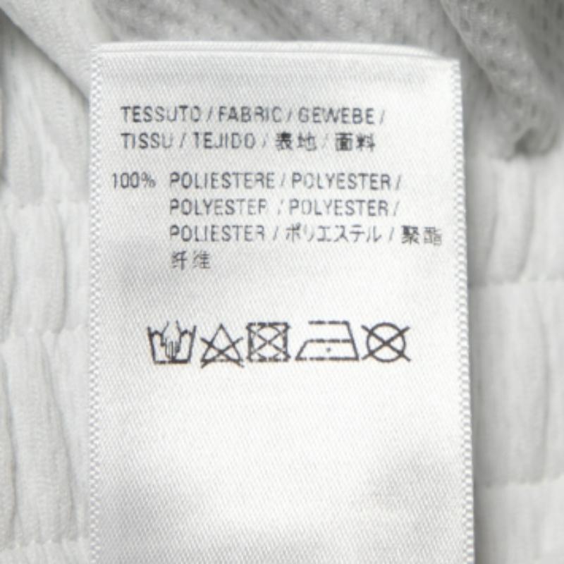 Men's Balenciaga White Printed Logo Printed Stretch Knit Shorts XS For Sale