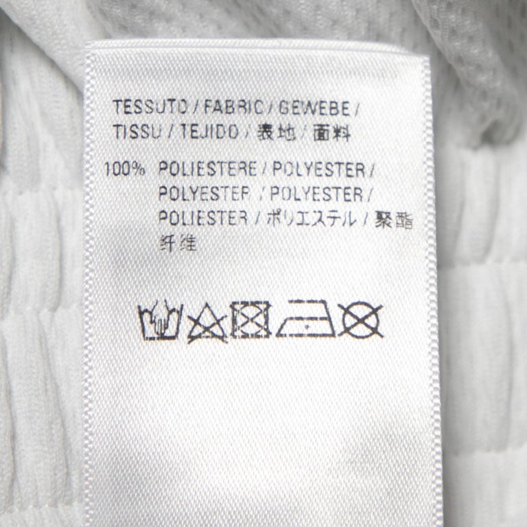 Balenciaga White Printed Logo Printed Stretch Knit Shorts XS For Sale ...