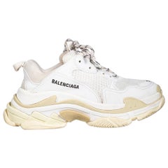 Balenciaga White Triple S Low Top Trainers Size IT 39