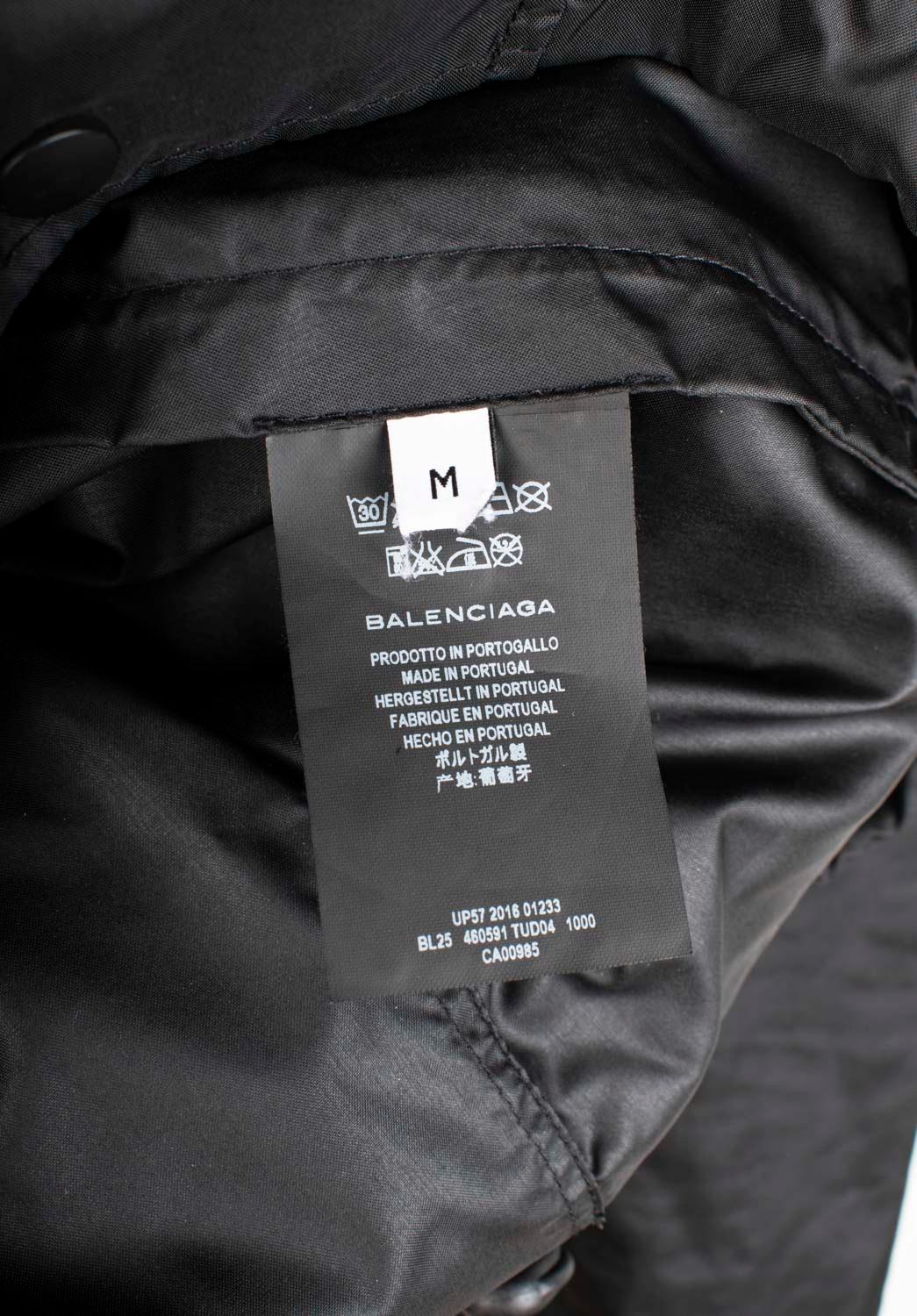 Balenciaga Herrenjacke Windschutz in Übergröße M, S1364 im Angebot 6
