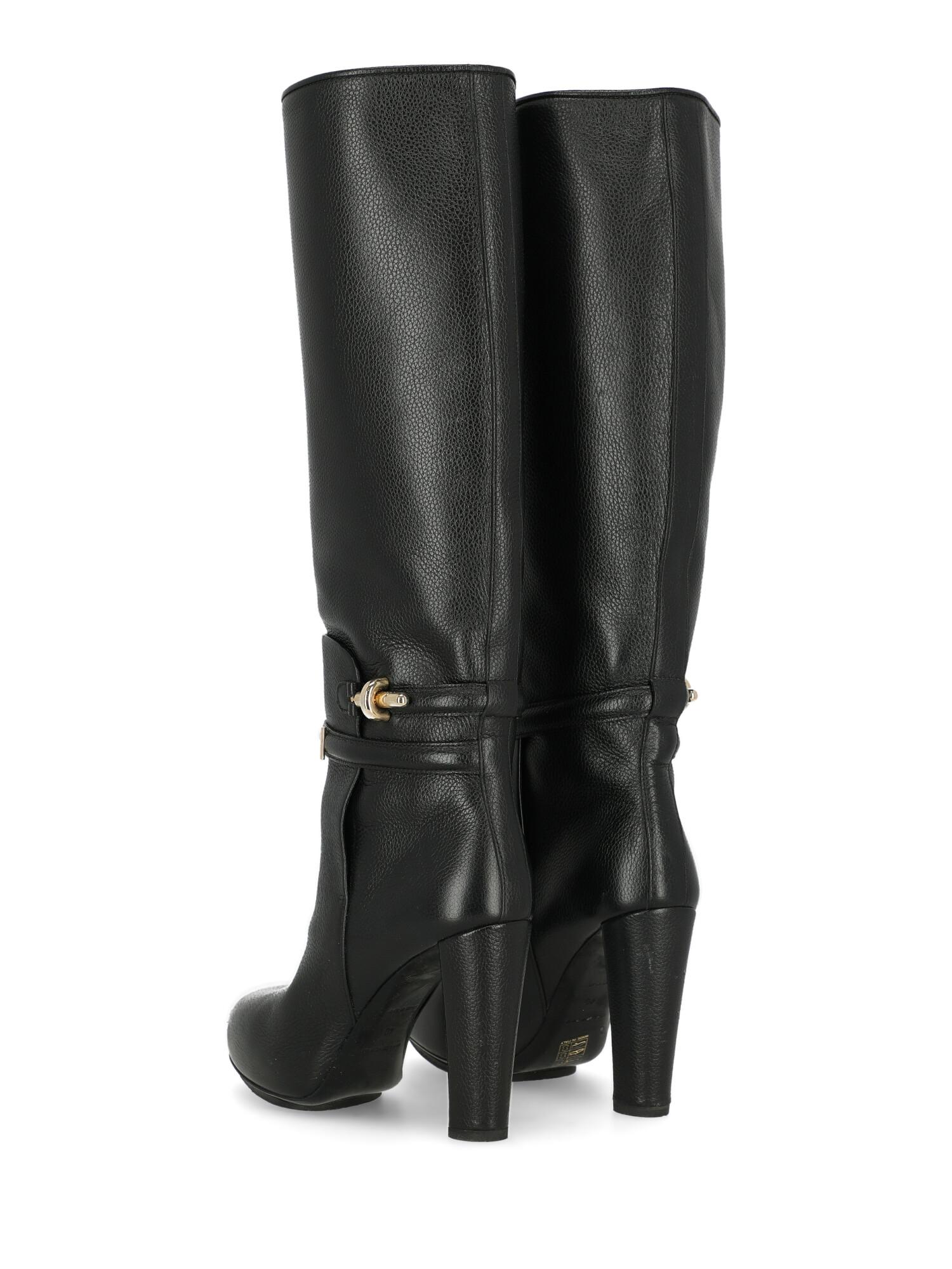 Women's Balenciaga Woman Boots Black Leather IT 40 For Sale