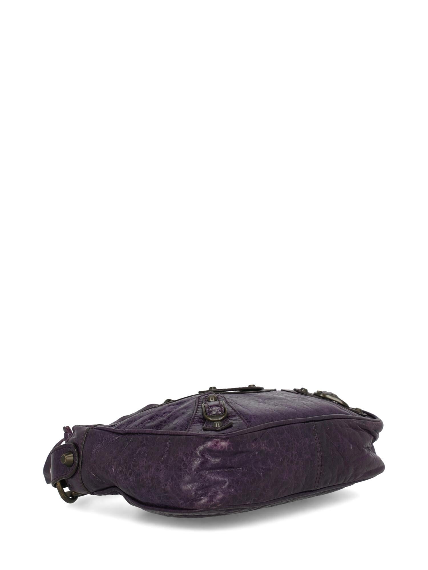 Women's Balenciaga Woman Handbag Purple Leather For Sale