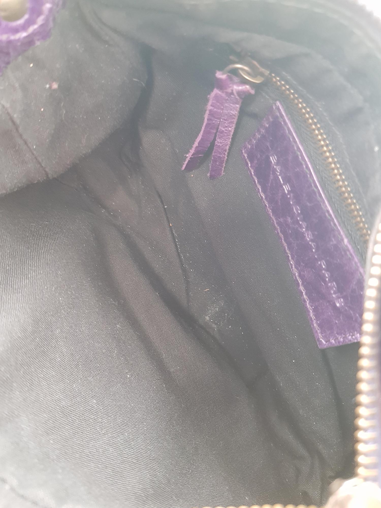 Balenciaga Woman Handbag Purple Leather For Sale 1