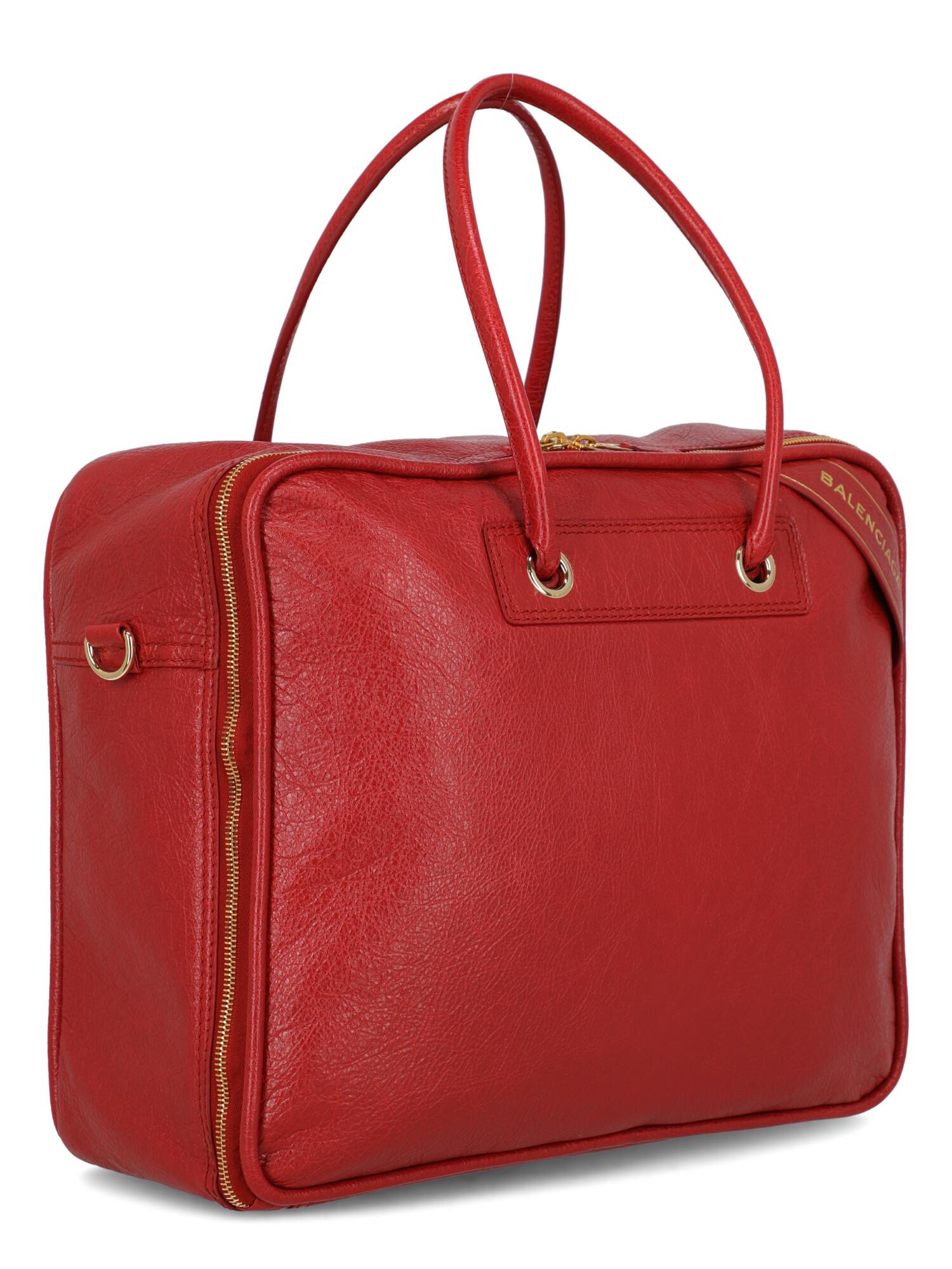 Balenciaga Woman Shoulder bag Red Leather In Excellent Condition For Sale In Milan, IT