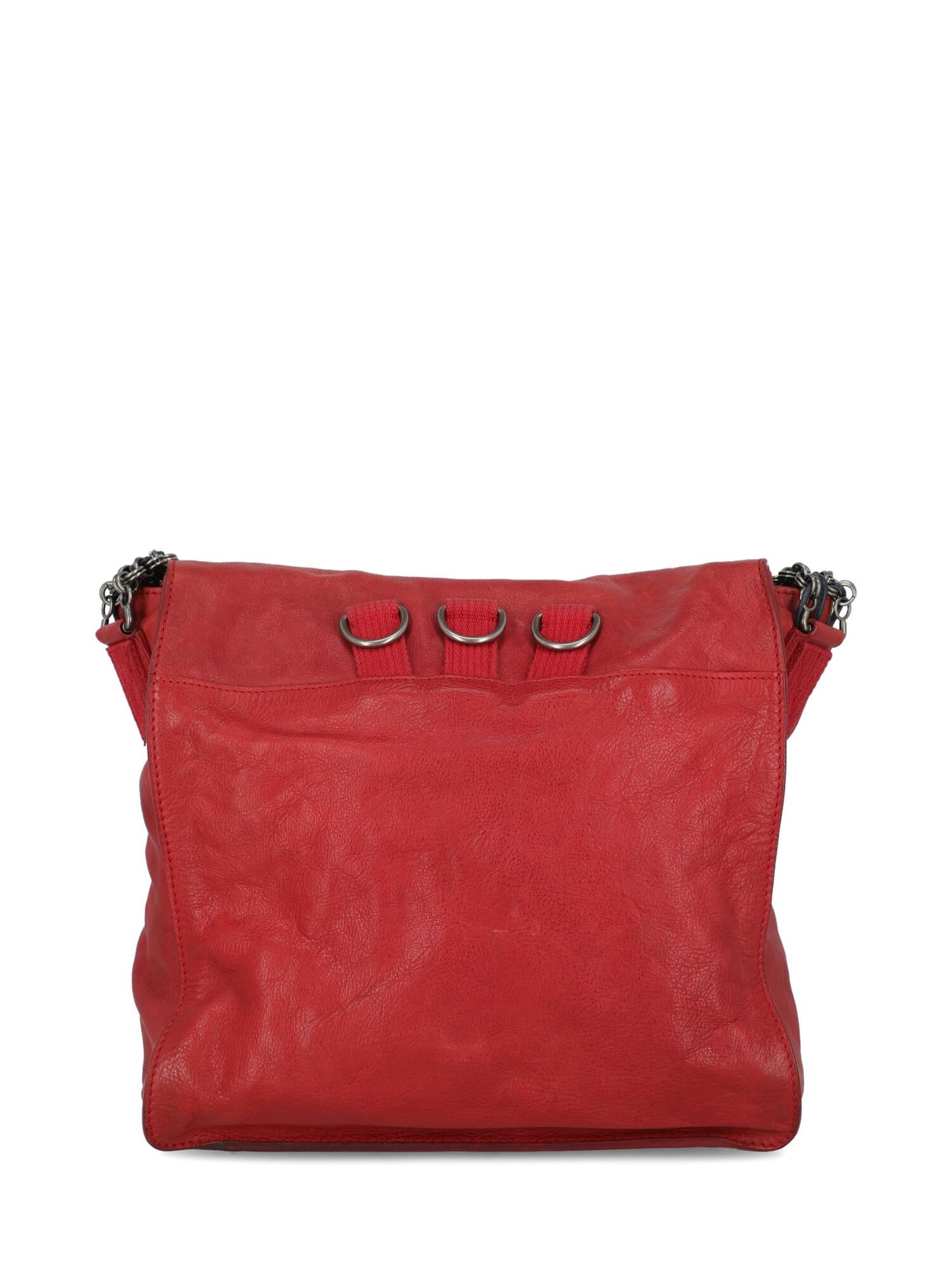 Women's Balenciaga Woman Shoulder bag Red Leather For Sale