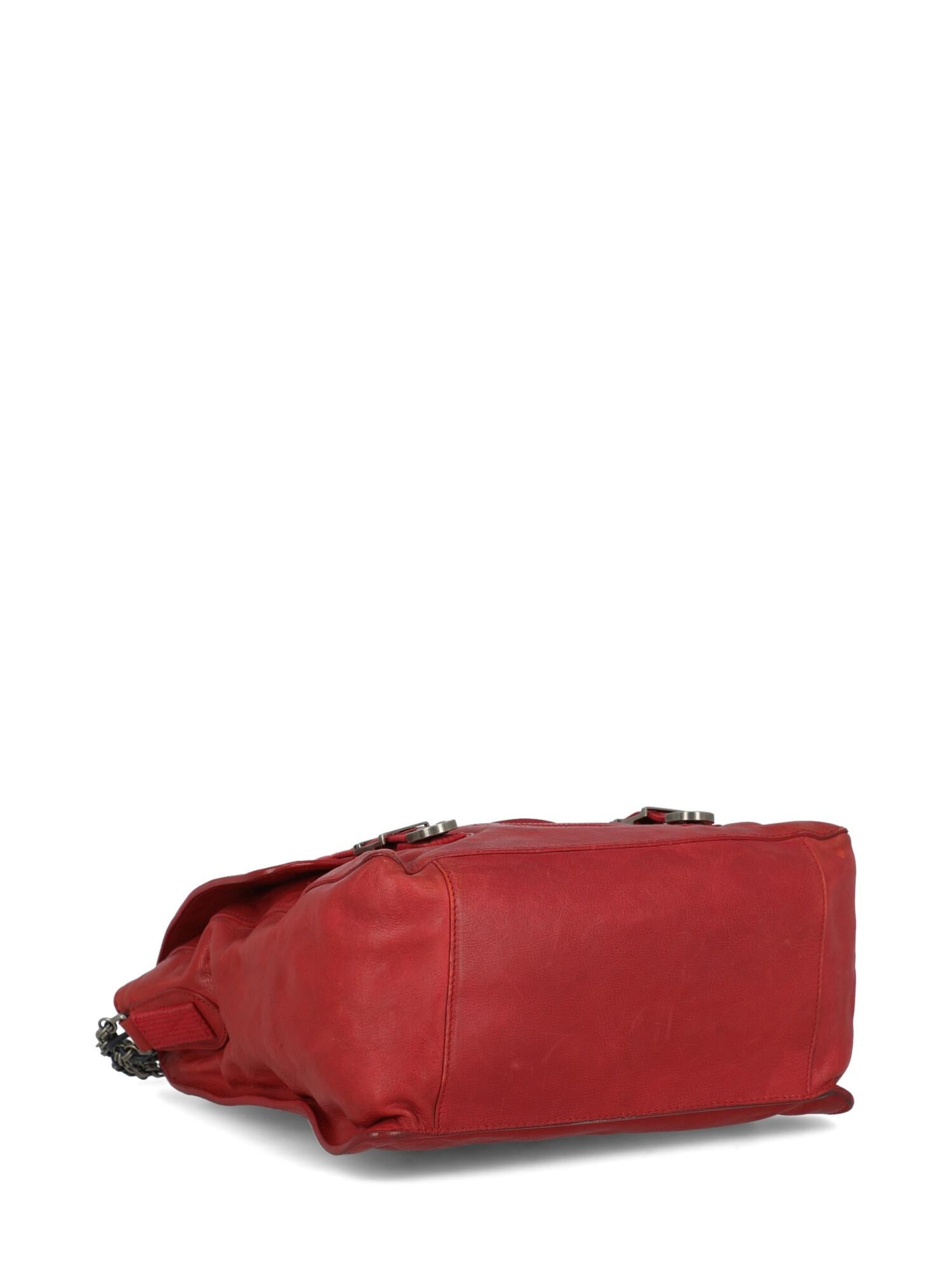 Balenciaga Woman Shoulder bag Red Leather For Sale 1