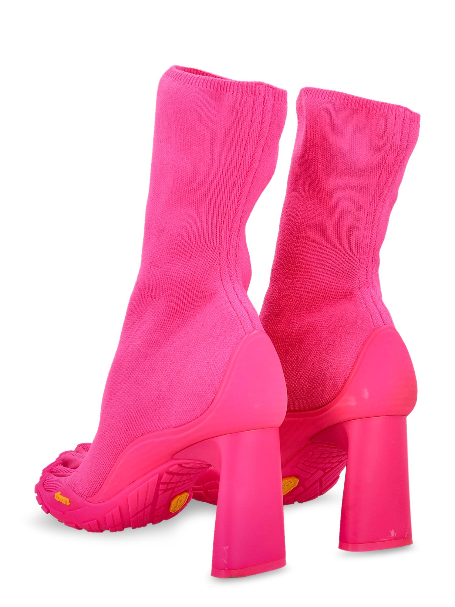 balenciaga pink croc boots