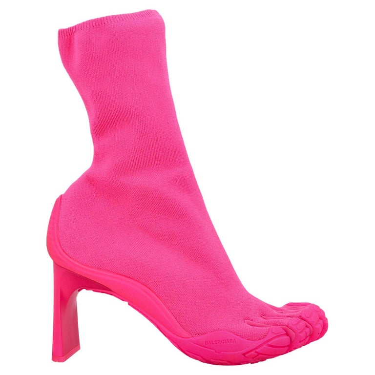 balenciaga pink boots