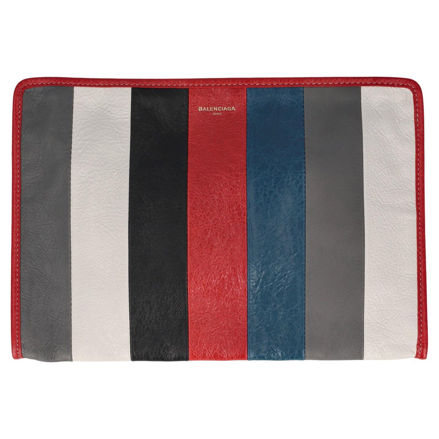 Balenciaga Women Handbags Bazaar Grey, Red, White Leather  For Sale